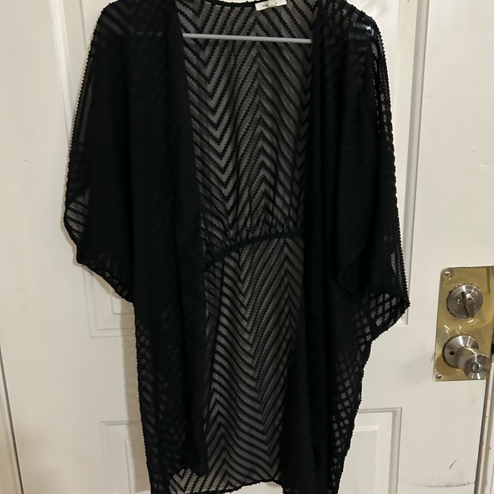 Black flowy cardigan